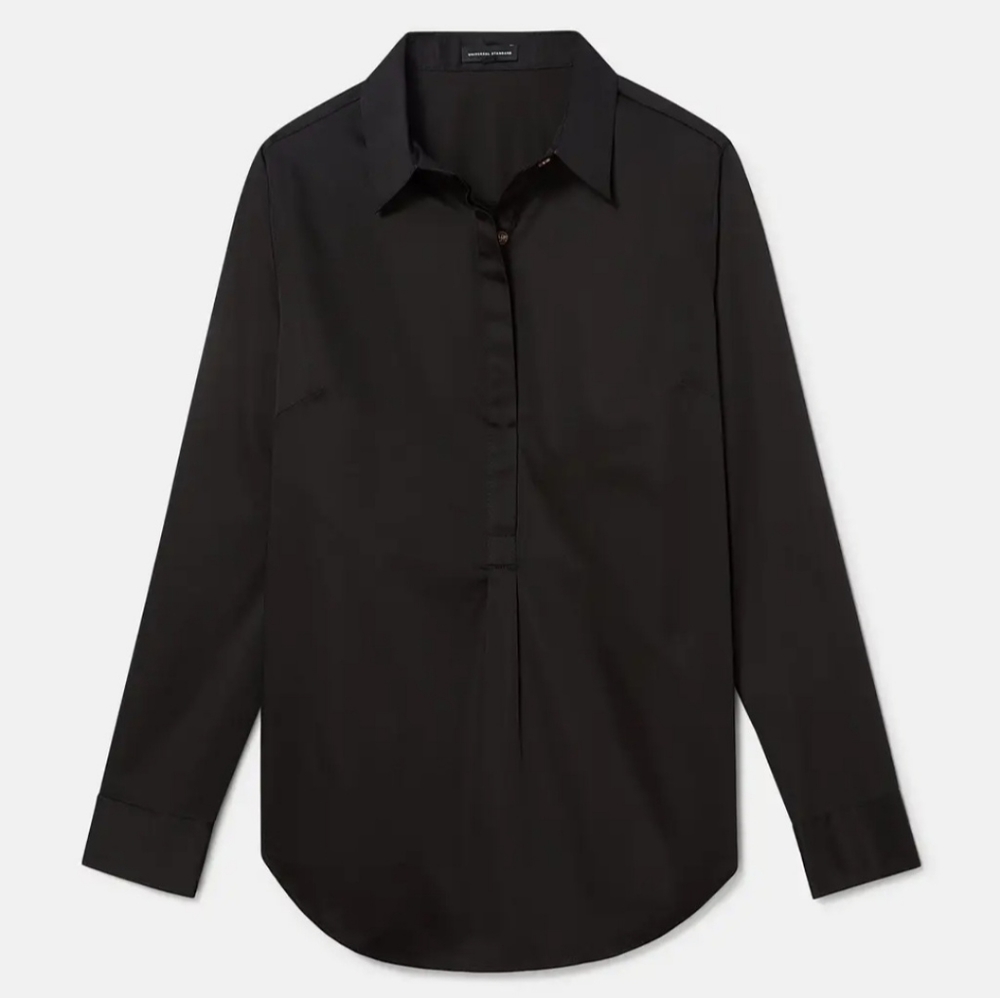 universal standard half placket elbe shirt